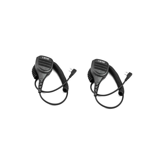 LSENG 2Pack Ham Radio Microphone Handheld Speaker for Baofeng UV5R
