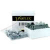 Vivaplex, 12, Green, 1 oz Glass Bottles, with Black Fine