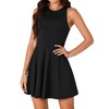 LYANER Women's Tank A Line Mini Dress Sleeveless Flared Swing
