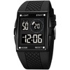 PASOY Unisex Digital Bracelet Watch Backlight Mens Women Square Alarm