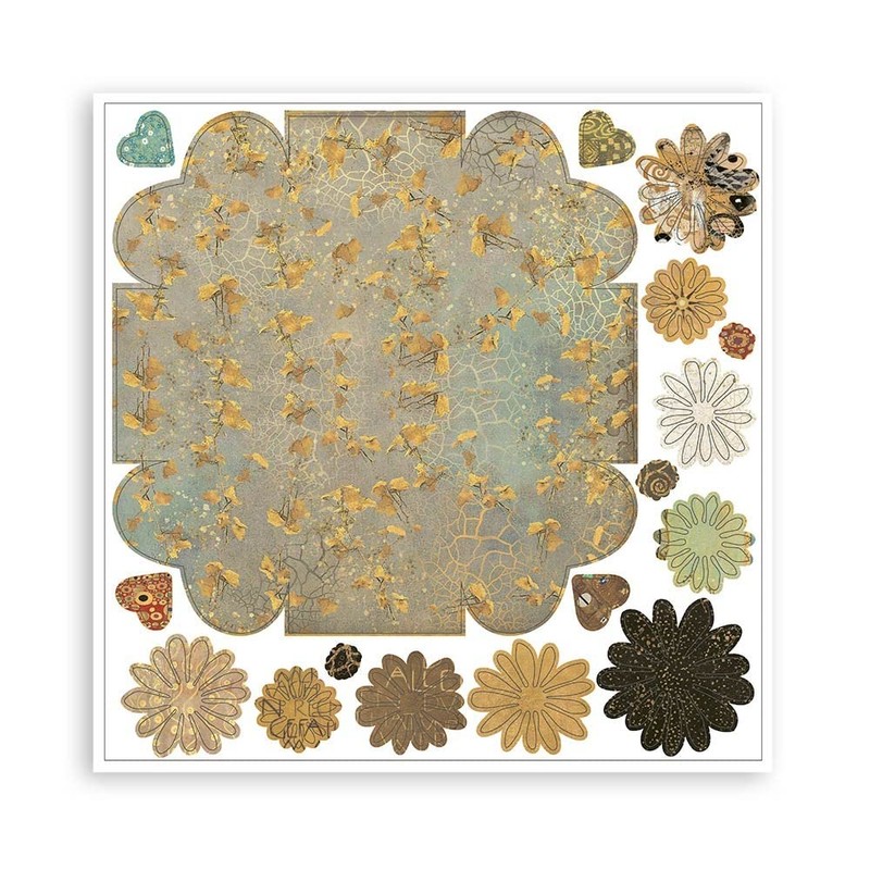 Stamperia International Pop Up Kit-Klimt-Explosion Box, Various, 10x15 cm