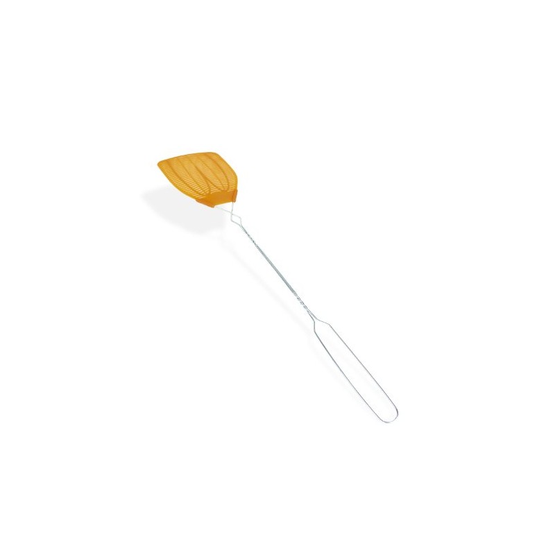 BugKiwkZap Simple/Easy Lightweight Wire Metal Handle Fly Swatter (Orange Color)