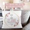 Tassendruck Wedding Anniversary Mahogany Wedding Cushion - Design Yourself with