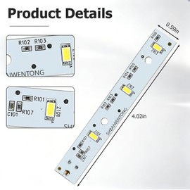 5PCS WR55X26671 LED Light Board for GE Refrigerator and Freezer, Replacement Part PS11767930 AP6035586 4468532 EAP11767930