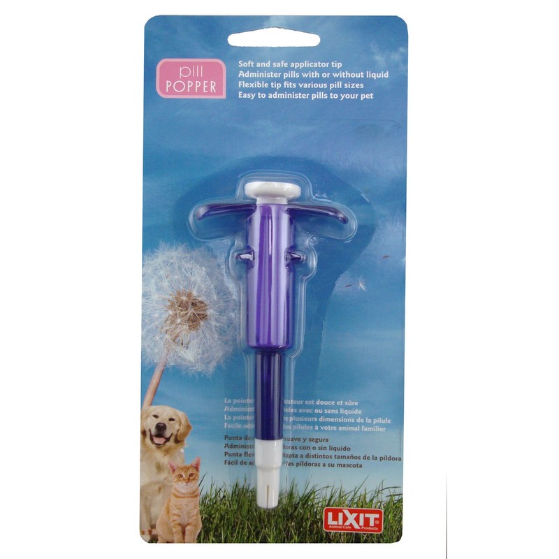 Lixit Safe Soft Tip Pill Administer Tool for Cats, Dogs