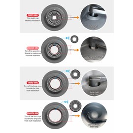 Vogast 2Pcs Car Windshield Wiper Arm Bottom Hole Protective Cover Silicone Cover Fits Most for Cars