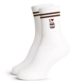 Snyvpra Geschenk Für Nutella-Liebhaber, Nutella Personalisierte Socken 37-44, Lustige Socken, Nutella Geschenke, Personalisierte Geschenke, Fun Geschenk Für Freundin