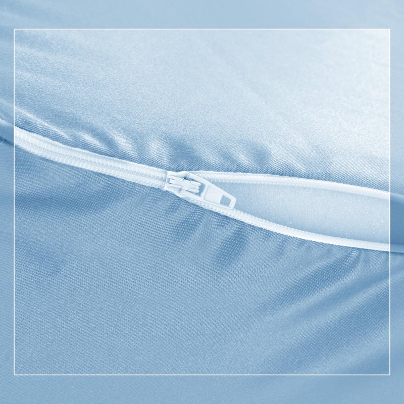 HOMBYS Satin Bed Wedge Pillow Cover Silky & Smooth Wedge