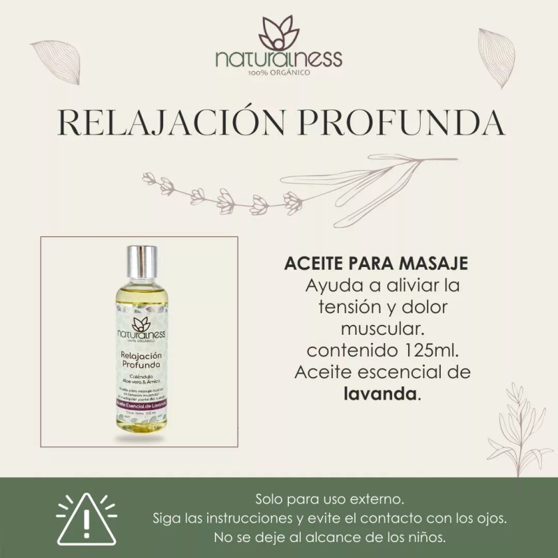 Naturalness Aceite Para Masaje Relajacion Profunda -tamaño 125 Ml