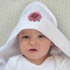 Azeeda 'Dahlia Flower' Baby Hooded Towel (HT00035110)