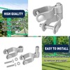 2 Pack Chain Link Gate Hinge Kit for 1-3/8" Pipe