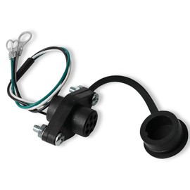 16296 Winch Remote Hand Control Female Socket Wiring Connector Harness for 3-Wire Truck Winches Solenoid 12V