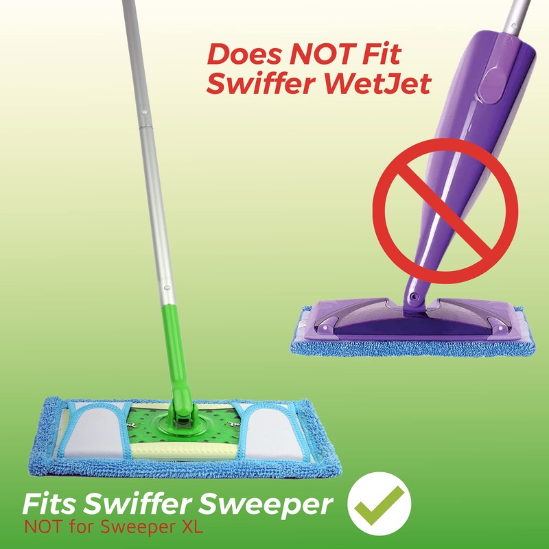 Reusable Mop Pad for Swiffer Sweeper Mop, 12.5'' Microfiber Mop
