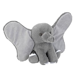 Wild Republic Earkins Elephant, Stuffed Animal, 6 inch, Plush Toy, Fill is Spun Recycled Water Bottles