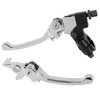 Stylemafia Silver Folding Aluminum Clutch Brake Lever Compatible with 22mm