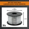 4 Rolls Rebar Tie Wire Tool, 0.8 mm 360 ft