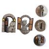 Kisangel 2pcs Resin Dragon Garden Decoration Resin Dragon Statue Outdoor