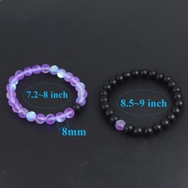 KSQS Couple Distance Bracelets for Lovers Healing Balance 8 mm Beads for Christmas Birthday Valentine