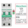 Heschen DC Miniature Circuit Breaker, HSB7L-DC, 2 Poles, 12V DC