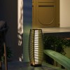 Auto On/Off LED Solar Floor Lamp for Outdoor Garden Rattan