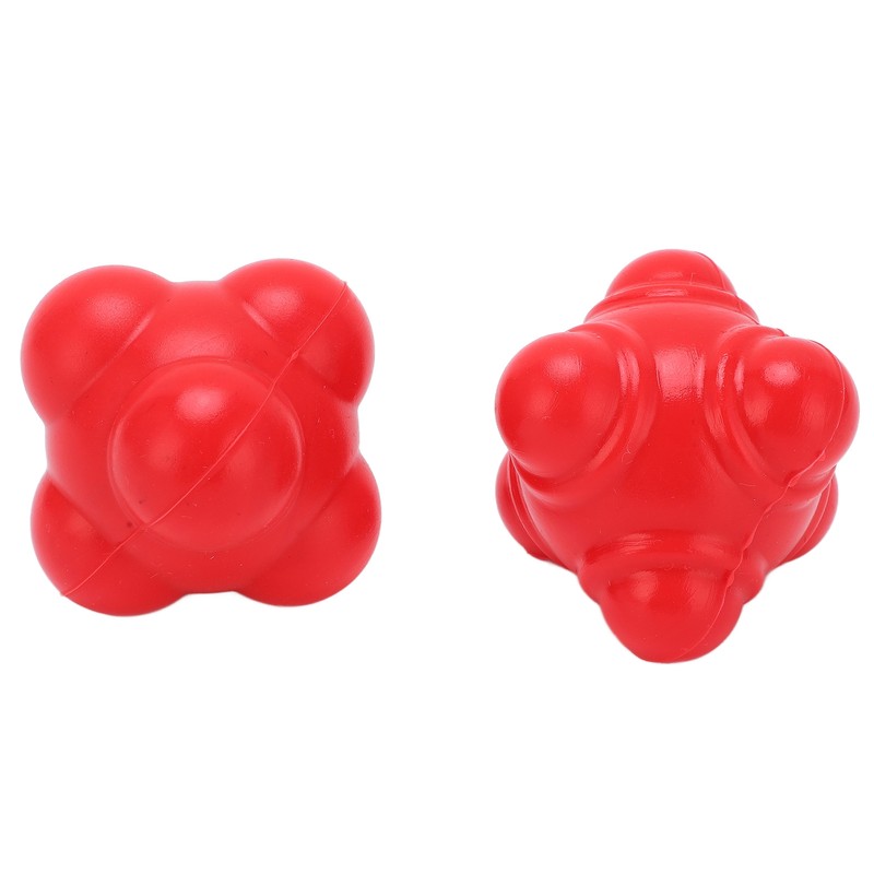 2pcs Rubber Reaction Bounce Balls Irregular Shape Reaction Balls for