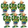 Honoson 6 Pcs LED Cactus Light Cinco De Mayo Decorations
