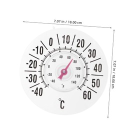 BESPORTBLE Window Thermometer with Suction Cup Mount - Indoor/Outdoor Temperature Gauge for Home - Office and Garden Use Easy to Read and Install for All Seasons