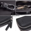 CONTACTS Estuche de cuero para llaves de coche con doble