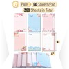 Mr. Pen- Lined Sticky Notes 4x6, 6 Pads, Floral &