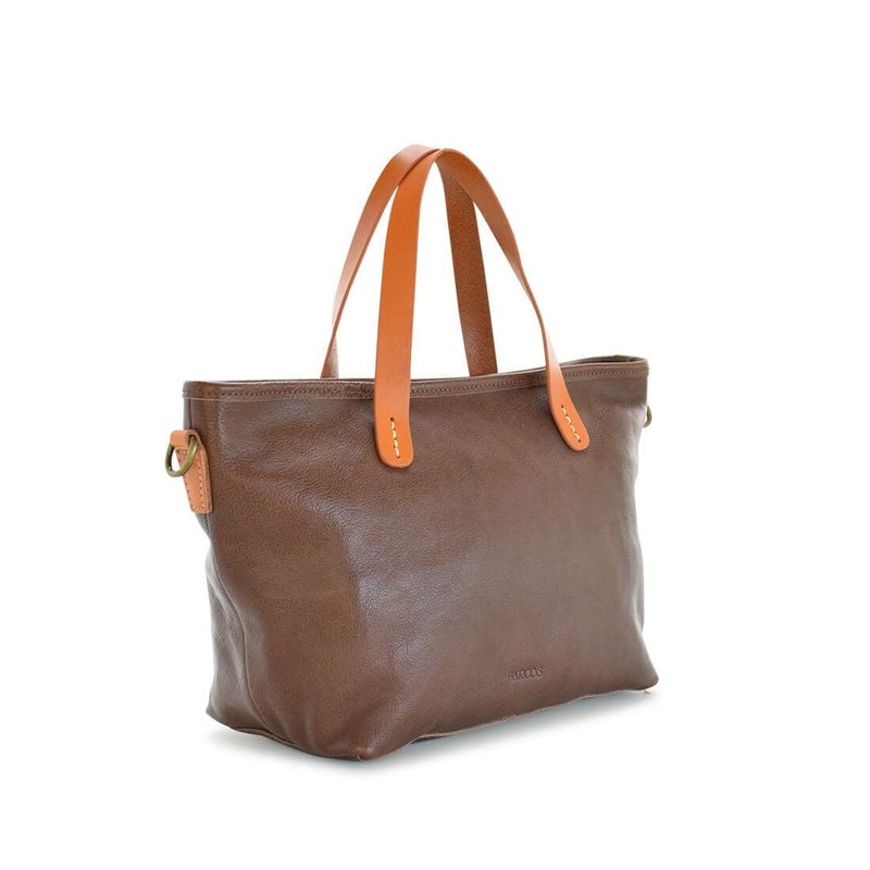 [バルコス] オレンジハンドル 2way のある レザーバッグ レディース ハンドバッグ ショルダーバッグ お出掛け 普段使い