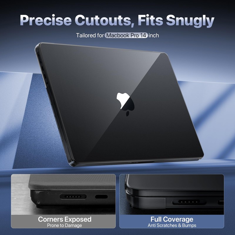 Soonjet for MacBook Pro 14 inch Case 2024-2021 M4 M3