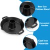 Charkettle Cast Iron Poultry Roaster Insert, Beer Can Chicken Holder