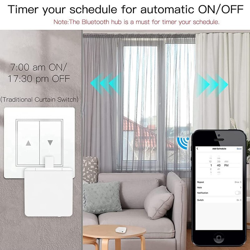 HUTSRAI Tuya Hub Link White Hub Bluetooth Fingerbot to Wi-Fi