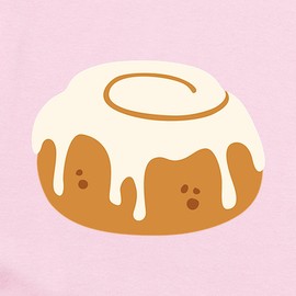 CafePress Cinnamon Bun Pastry Roll Cute Infant Bodysuit Baby Romper