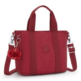 Kipling ASSENI MINI, Kleine Tragetasche (mit abnehmbarem Schultergurt), 14 x 80 x 38 cm, Funky Red (ROT)