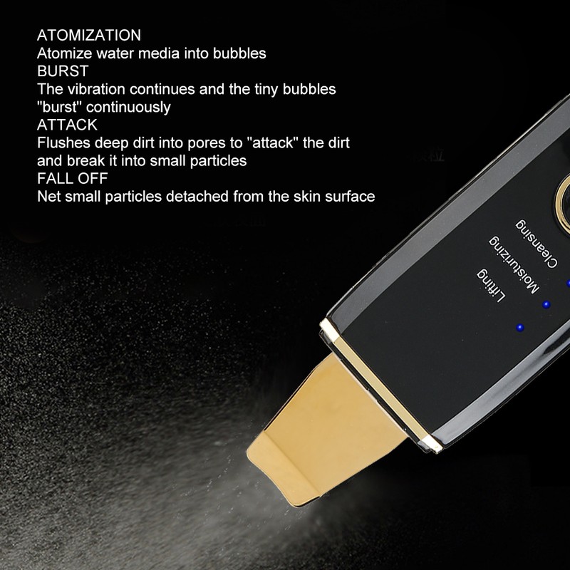 Ultrasonic Skin Scrubber Blackhead Removal Face Cleaning Skin Rejuvenation Machine