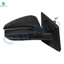PM Auto Right Passenger Side Power Foldaway Usa/Jp Built View Mirror Blind Spot Chrome/Flat Textured 5H3P For 2016-2018 Toyota RAV4