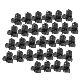 Jeanoko 100pcs Black Hair Clips for Women Plastic Mini Clips Small Claws Hair Clips Clothing Hair Accessories