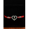 trend Our Lady Of Guadalupe Heart Red String Bead Adjustable