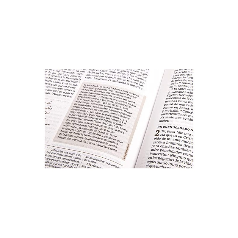 RVR 1960 Biblia de estudio Spurgeon, negro/marrón símil piel