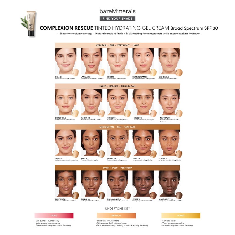 bareMinerals COMPLEXION RESCUE Tinted Hydrating Gel Cream Broad Spectrum SPF