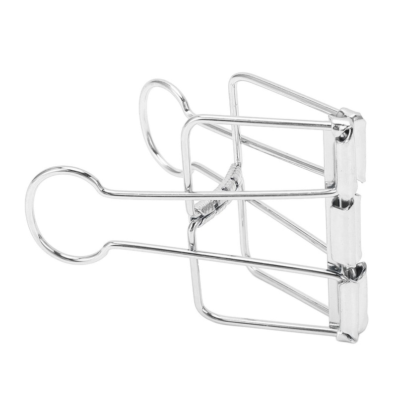 51mm 30pcs Binder Clips Strong Clamping Force Metal Hollow Tail