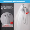 Metal Shower Diverter Valve with Hand Shower Holder, Full Flow