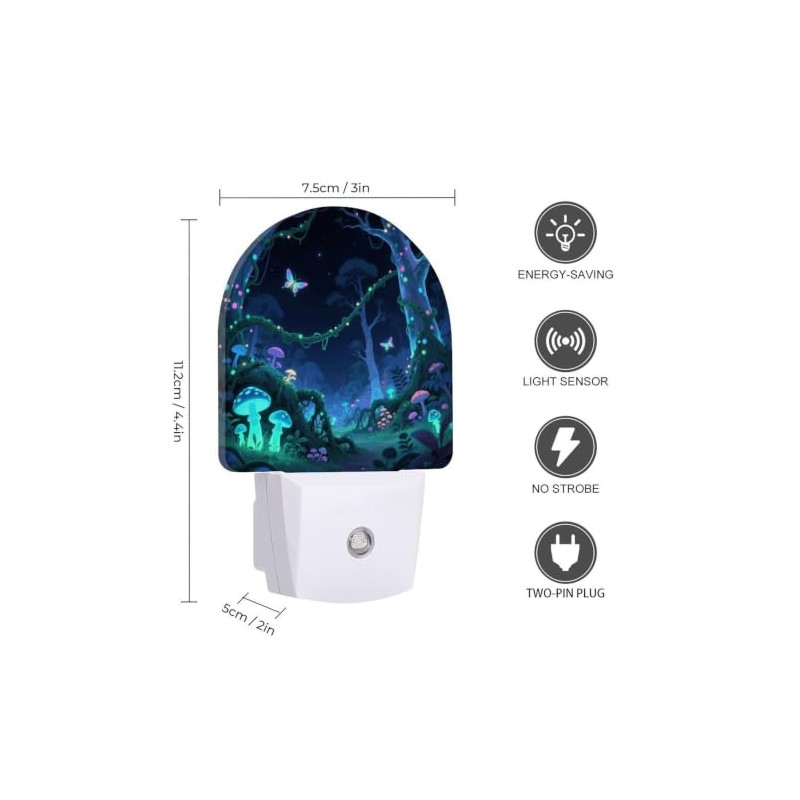 Luces nocturnas de pared con luces LED de fantasía bioluminiscente