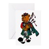 CafePress Jimmie The Scottish Piper Bear Grtng Cards Folded Greeting