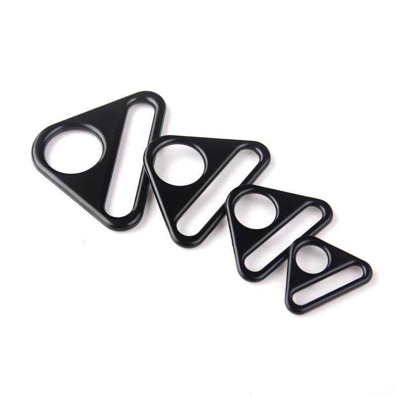 TiSuit 12Pcs 1" Triangle Buckle Adjuster D Ring for Strap
