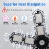 Aoretic LED Garage Lights Bulb 10+1 Panels 2 Pack -200W,