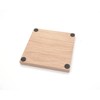 Worlds Best Dog Father Solid Oak Coaster. Ideal Present from