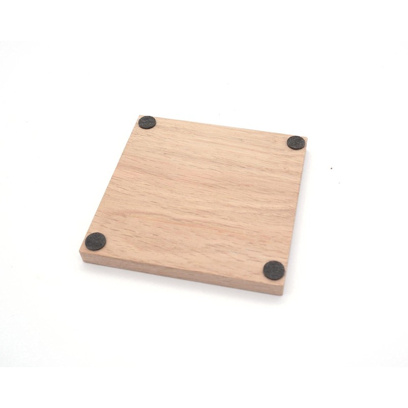 Worlds Best Dog Father Solid Oak Coaster. Ideal Present from