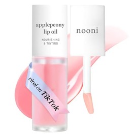 NOONI - Aceite de labios coreano - Applepeony | Tinte de labios, duradero, hidratante, voluminizador, revitalizante
